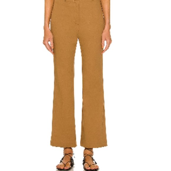 Nili Lotan Pants - Nili Lotan Corrette Wool Flare Pants - Camel